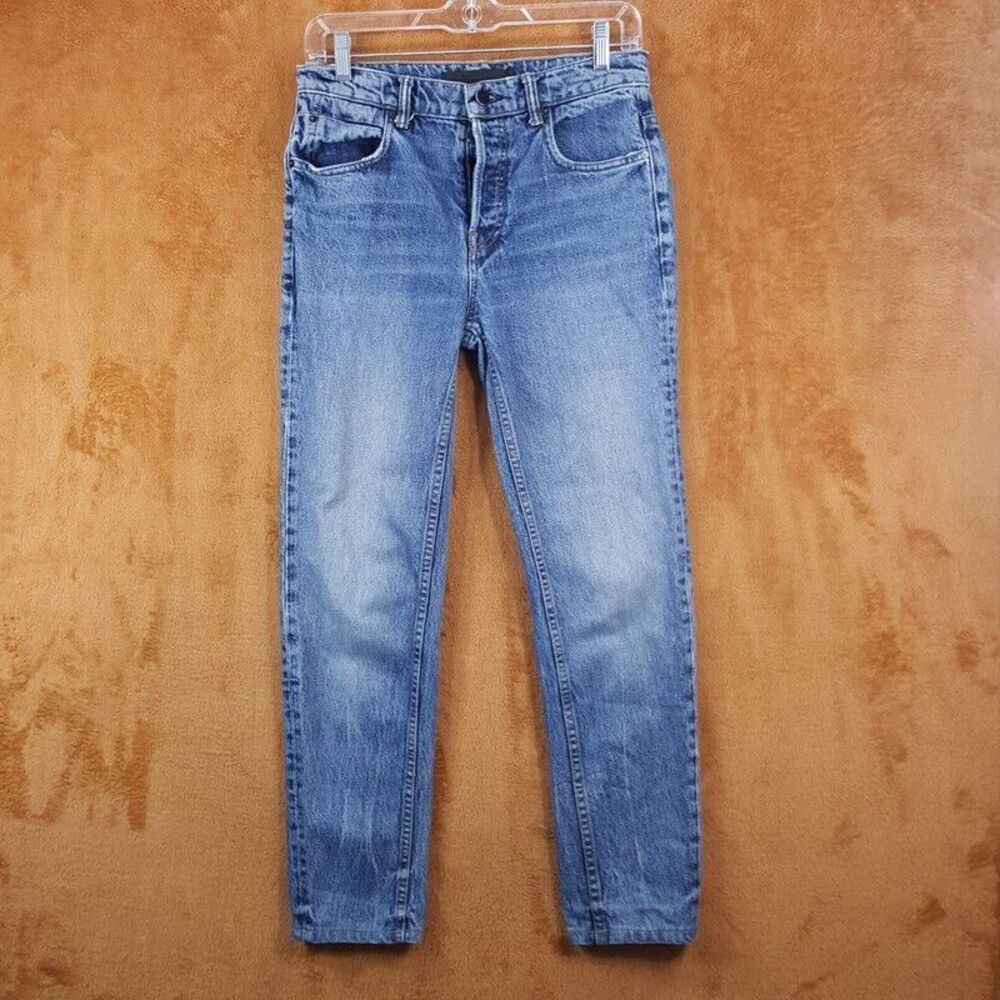 ALEXANDER WANG Womens Jeans Size 24 Medium Wash Straight Leg Ankle Mid Rise